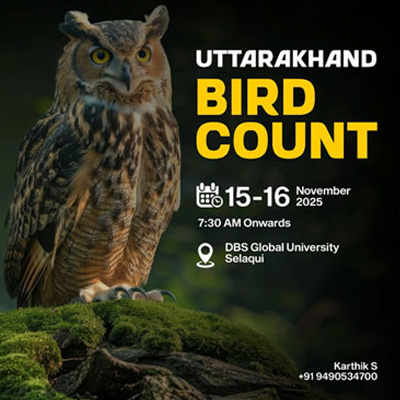 Uttarakhand Bird Count 2025 Exploring the Wild Around Dehradun