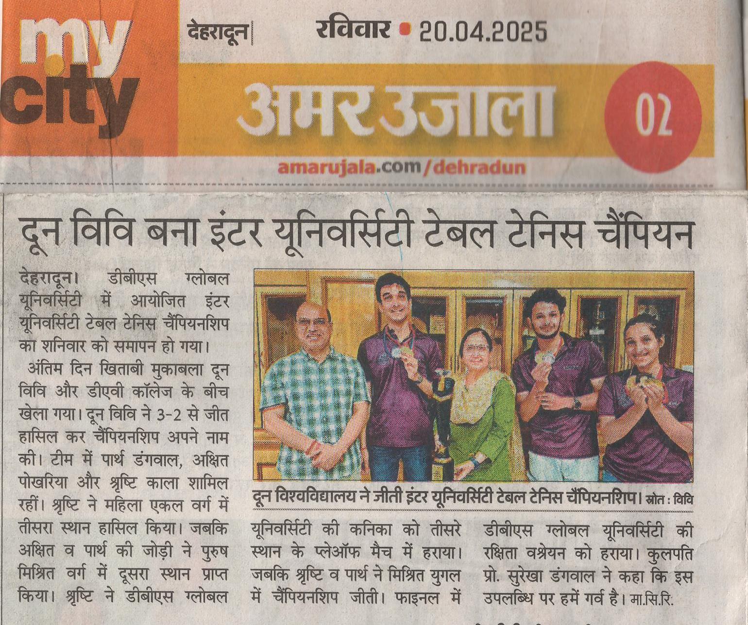 Amar Ujala, 20-Apr-25